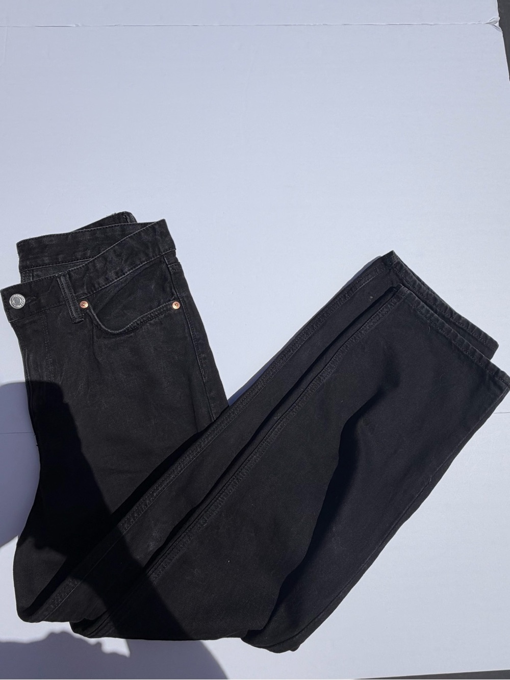 H&M Loose Ample Black Denim Jeans Size 30x32